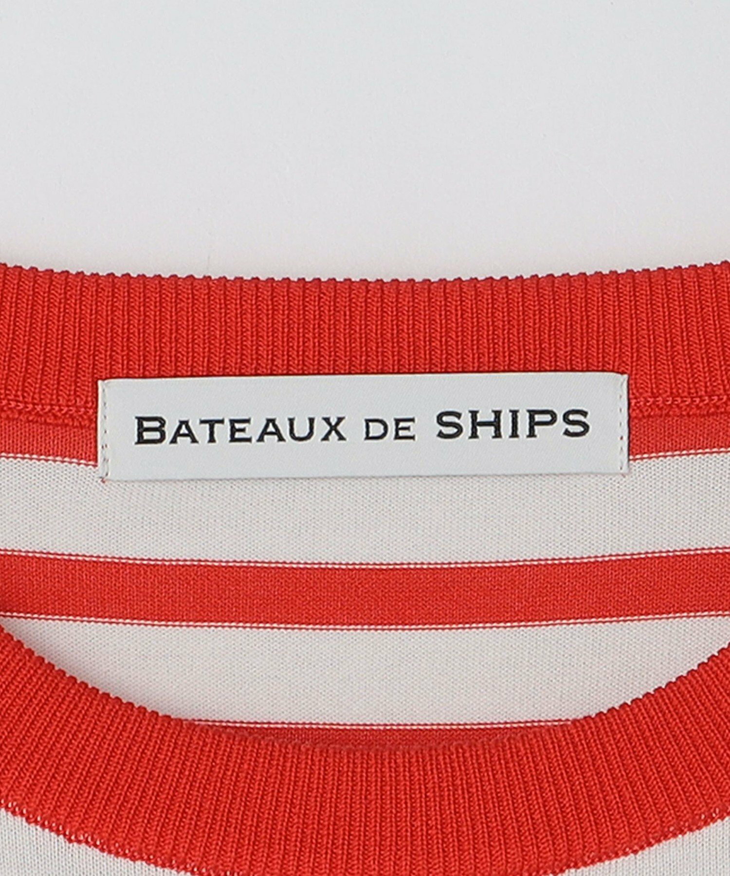 BATEAUX DE SHIPS: スーピマコットン 18ゲージ ボーダー クルーネック ニット